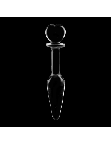 NEBULA SERIES BY IBIZA - MODELLO 7 PLUG ANALE VETRO BOROSILICATO TRASPARENTE 13.5 CM -O- 3 CM