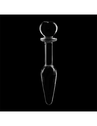 NEBULA SERIES BY IBIZA - MODELLO 7 PLUG ANALE VETRO BOROSILICATO TRASPARENTE 13.5 CM -O- 3 CM