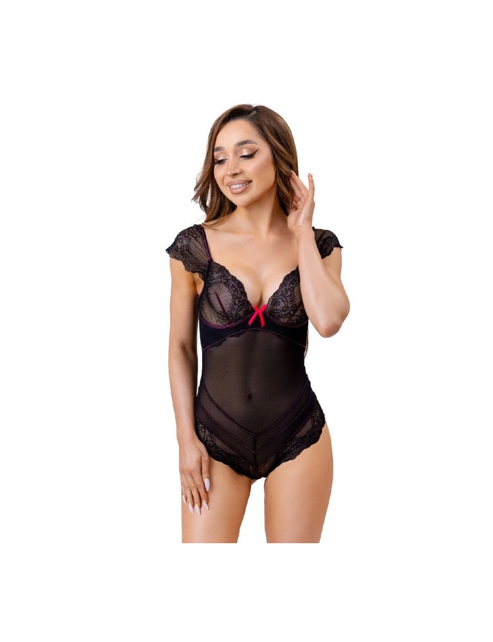 LIVCO CORSETTI FASHION - EVELYN LC 20243 BODY CON PROFILI IN PIZZO E TRASPARENZE NERO S/M LIVCO CORSETTI FASHION - EVELYN LC 20243 BODY CON PROFILI IN PIZZO E TRASPARENZE NERO S/M