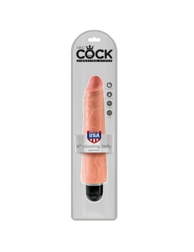 KING COCK - VIBRATORE REALISTICO RIGIDO 23 CM - NATURALE