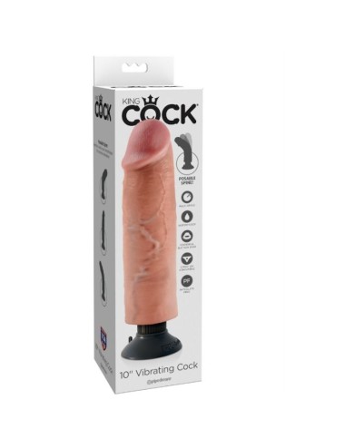 KING COCK - DILDO VIBRANTE 25.5 CM NATURALE