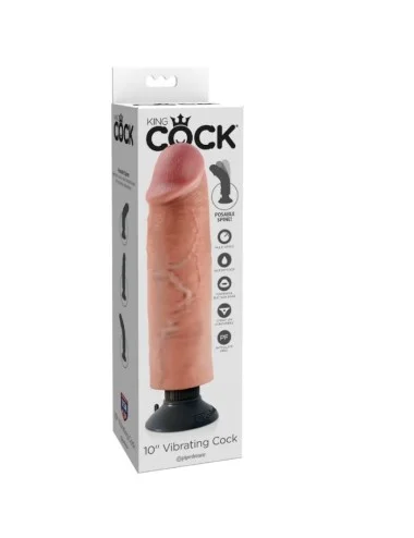 KING COCK - DILDO VIBRANTE 25.5 CM NATURALE