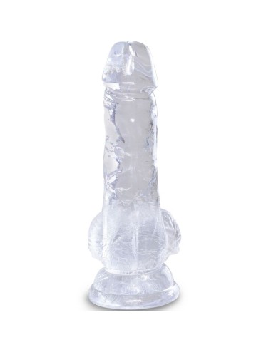 KING COCK - CLEAR PENE REALISTICO CON SFERE 10.1 CM TRASPARENTE