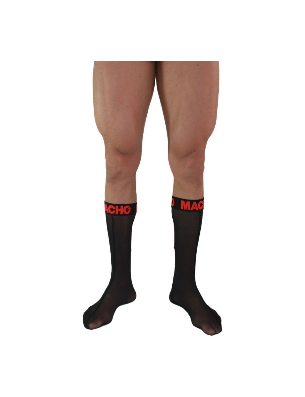 MACHO - CALZINI SOTTILI TAGLIA UNICA NERO/ROSSO
