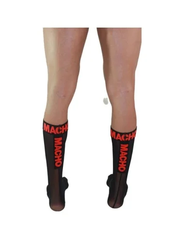 MACHO - CALZINI SOTTILI TAGLIA UNICA NERO/ROSSO