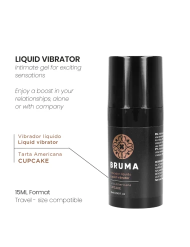 BRUMA - VIBRATORE LIQUIDO ULTRA SCORREVOLE CUPCAKE 15 ML