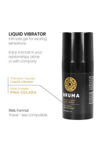 BRUMA - VIBRATORE LIQUIDO ULTRA SCORREVOLE PINA COLADA 15 ML