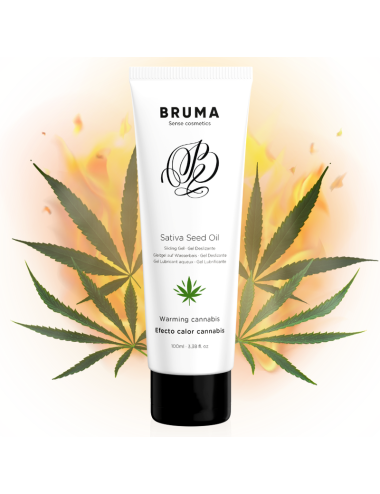 BRUMA - GEL SCORREVOLE ALL''OLIO DI SEMI DI SATIVA SCALDANTE GUSTO CANNABIS 100 ML