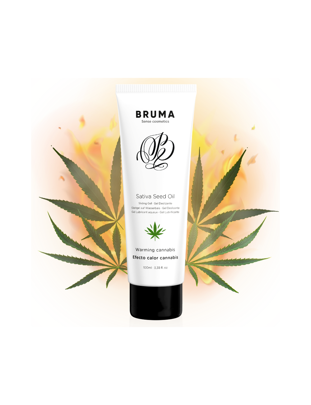 BRUMA - GEL SCORREVOLE ALL''OLIO DI SEMI DI SATIVA SCALDANTE GUSTO CANNABIS 100 ML