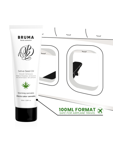 BRUMA - GEL SCORREVOLE ALL''OLIO DI SEMI DI SATIVA SCALDANTE GUSTO CANNABIS 100 ML