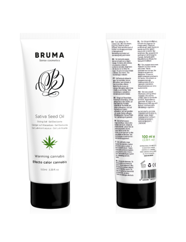 BRUMA - GEL SCORREVOLE ALL''OLIO DI SEMI DI SATIVA SCALDANTE GUSTO CANNABIS 100 ML