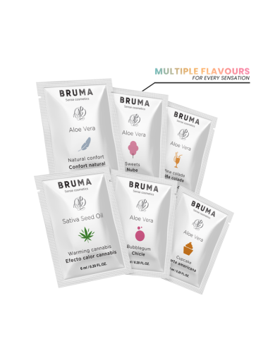 BRUMA - GEL SCORREVOLE ALL''OLIO DI SEMI DI SATIVA GUSTO CANNABIS RISCALDANTE 6 ML