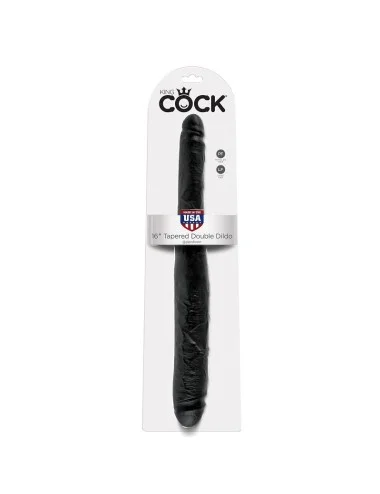 KING COCK DILDO DOBLE NEGRO 40.6 CM