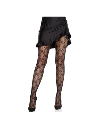 LEG AVENUE - COLLANT A RETE CON FIOCCO NERO