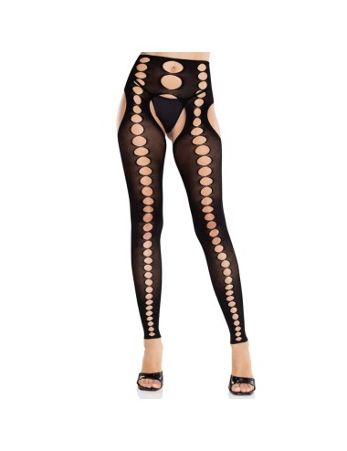 LEG AVENUE - CALZE COPRENTI SENZA CUCITURE SENZA SPALLINE NERE