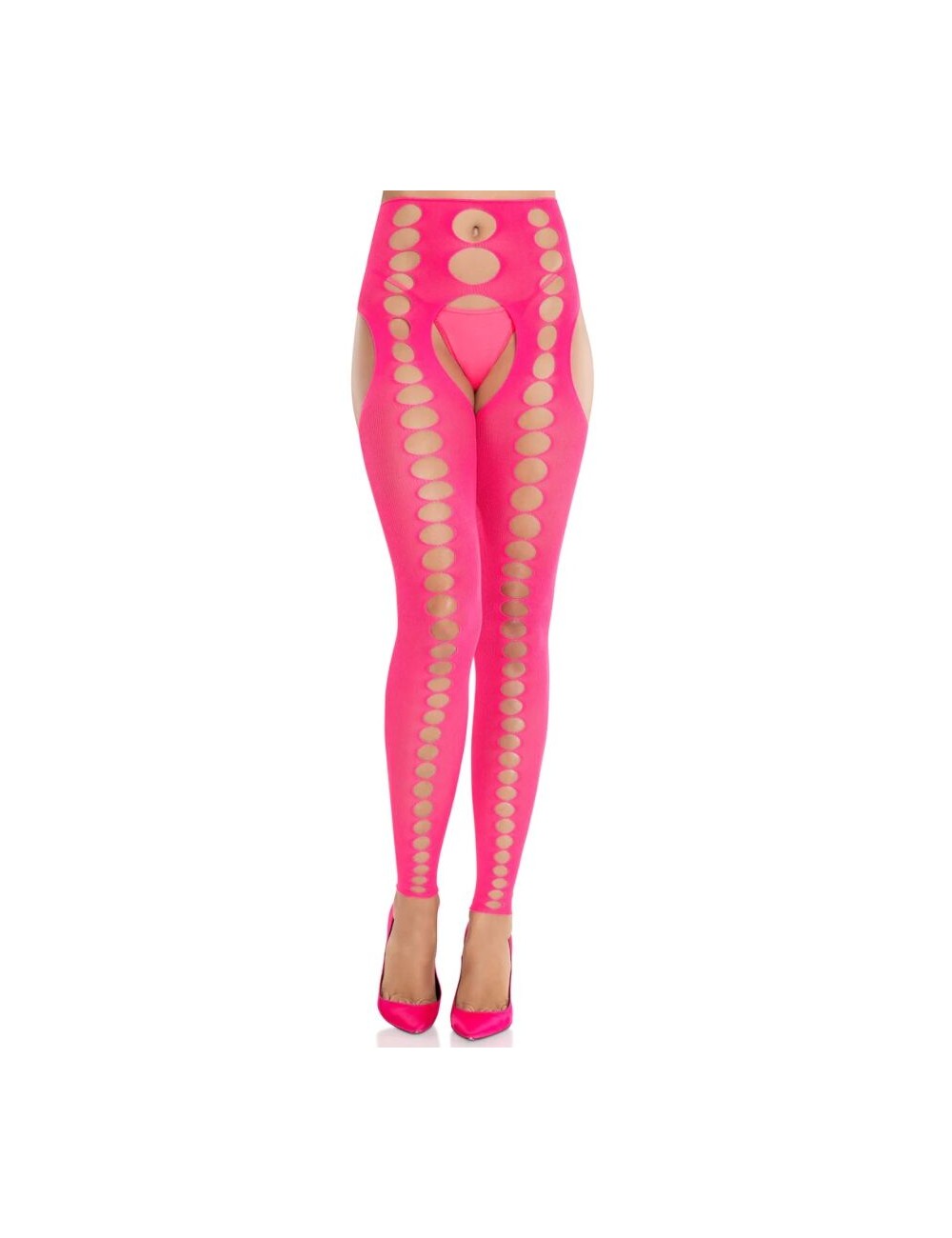 LEG AVENUE - CALZE COPRENTI SENZA SPALLINE E SENZA CUCITURE ROSA NEON LEG AVENUE - CALZE COPRENTI SENZA SPALLINE E SENZA CUCITURE ROSA NEON