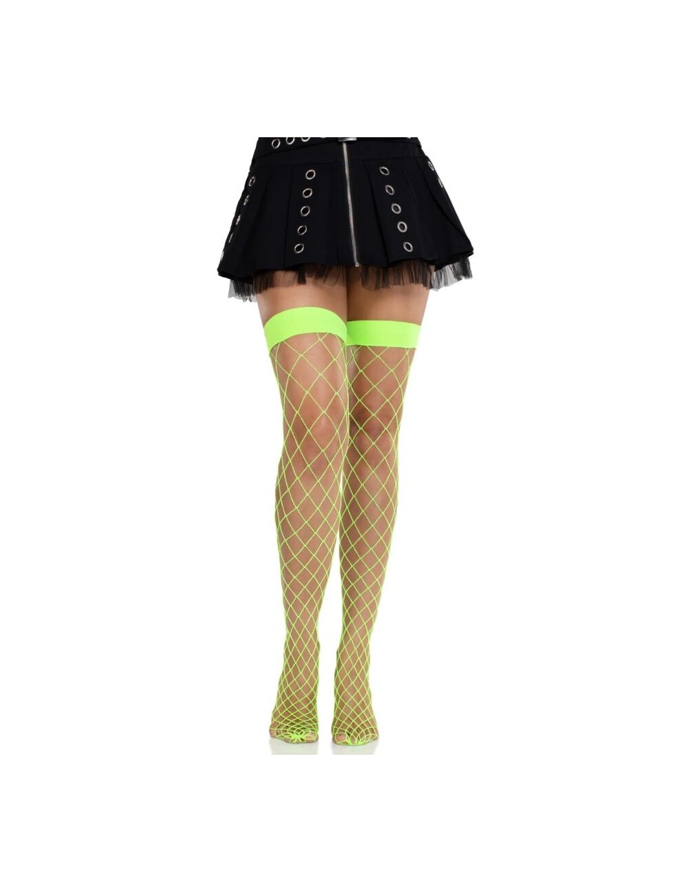 LEG AVENUE - COLLANT A RETE LARGA VERDE NEON
