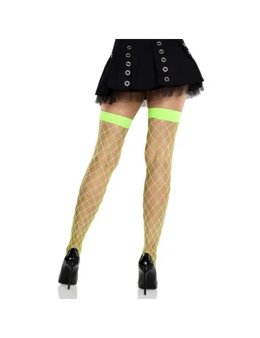 LEG AVENUE - COLLANT A RETE LARGA VERDE NEON