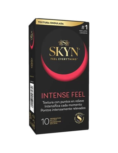 SKYN - PRESERVATIVO TEXTURED INTENSE FEEL CON DESIGN ONDULATO 10 UNITÀ