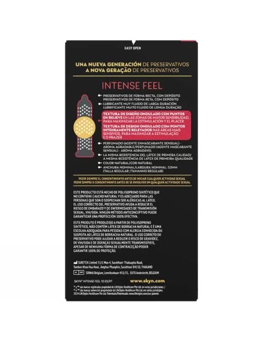 SKYN - PRESERVATIVO TEXTURED INTENSE FEEL CON DESIGN ONDULATO 10 UNITÀ