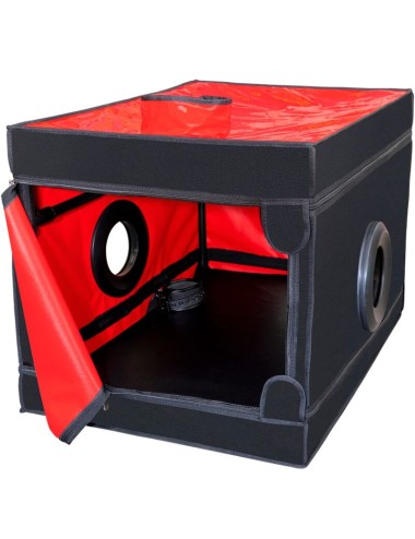 SECRET DOME - KINK CLUB LA NICHE CABIN NERO E ROSSO