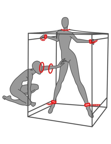 SECRET DOME - KINK CLUB CABIN SCANDALE NERO E ROSSO