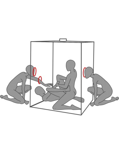 SECRET DOME - KINK CLUB CABIN SCANDALE NERO E ROSSO