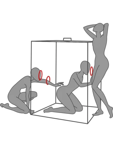 SECRET DOME - KINK CLUB CABIN SCANDALE NERO E ROSSO