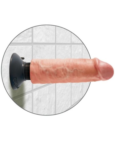 KING COCK - DILDO VIBRATORE 15.24 CM NATURALE