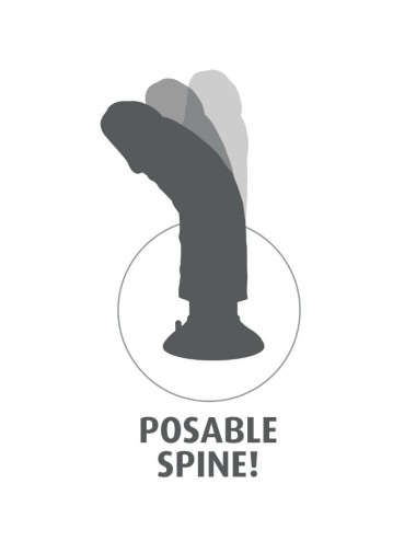 KING COCK - DILDO VIBRATORE 15.24 CM NATURALE