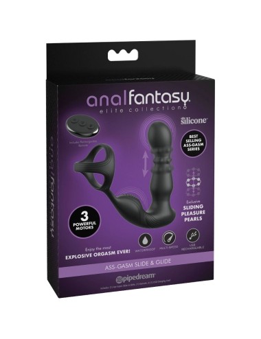 COLLEZIONE ANAL FANTASY ELITE - ANELLO ANALE VIBRANTE E MASSAGGIATORE CON TELECOMANDO