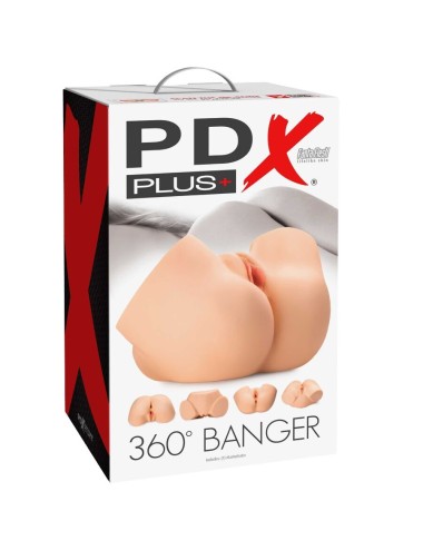 PDX PLUS - MASTURBATORE ANALE E VAGINA REALISTICO 360 BANGER