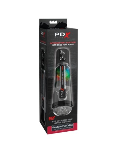 PDX ELITE - VIEWTUBE MAX VIEW MASTURBATORE AUTOMATICO CON ASPIRAZIONE TRASPARENTE