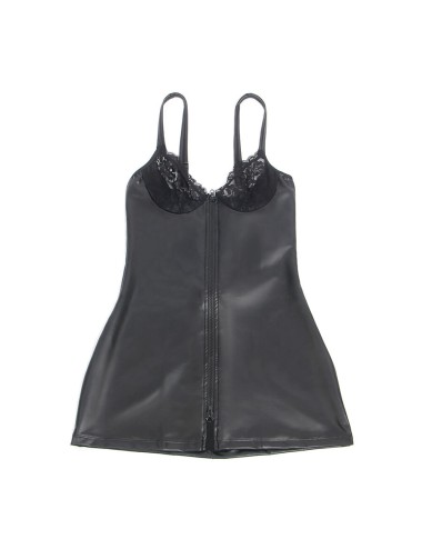SUBBLIME - 957568 ABITO IN PELLE CON ZIP NERO S/M