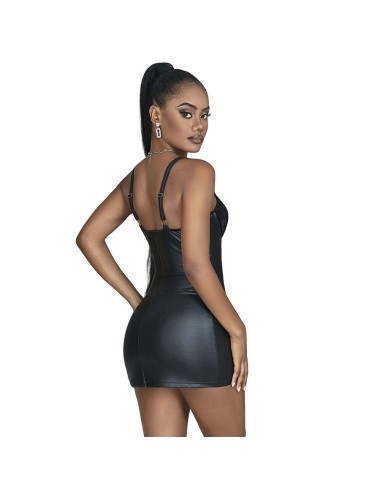SUBBLIME - 957575 ABITO IN PELLE CON ZIP NERO L/XL