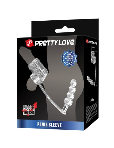 PRETTY LOVE - GUAINA PER PENE CON TAPPO ANALE TRASPARENTE