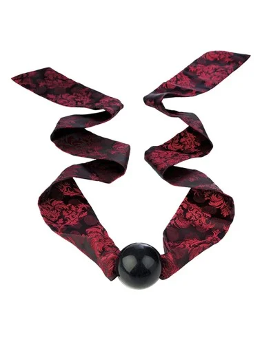CALEXOTICS - SCANDAL BALL GAG CON FIOCCO NERO/ROSSO