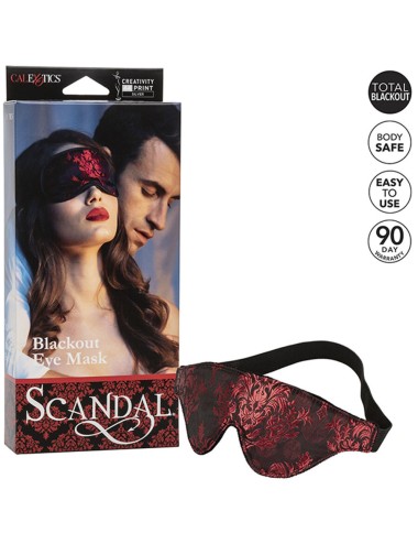 CALEXOTICS - SCANDAL MASCHERA OCCHI OPACA CON DETTAGLI ROSSI