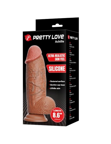 PRETTY LOVE - ACHILLE DILDO ULTRA REALISTICO 22 CM