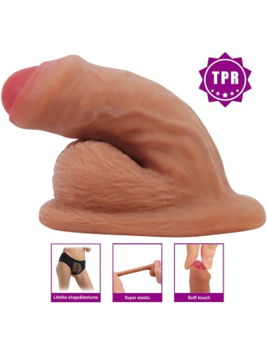 PRETTY LOVE - WARNELL DILDO ULTRA REALISTICO ED ELASTICO 9,5 CM MULATO