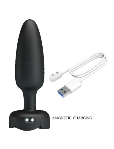 PRETTY LOVE - TARION PLUG ANALE CON LUCE LED NERO 12,5 CM