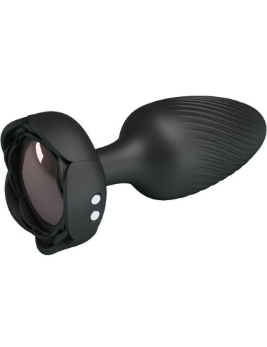 PRETTY LOVE - VARIAN PLUG ANALE CON LUCE LED NERO 10