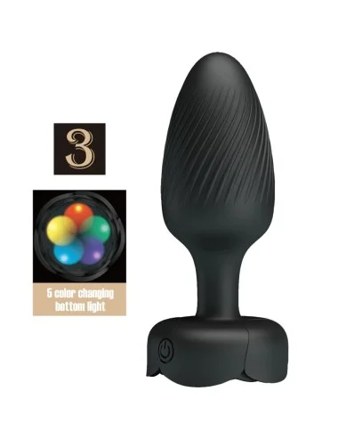 PRETTY LOVE - OSBORN PLUG ANALE CON LUCE LED NERO 9