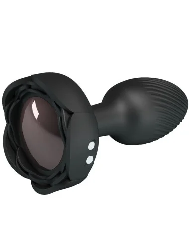 PRETTY LOVE - PLUG ANALE OLMAN CON LUCE LED NERO 8