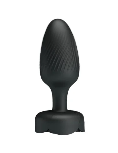 PRETTY LOVE - PLUG ANALE OLMAN CON LUCE LED NERO 8,8 CM