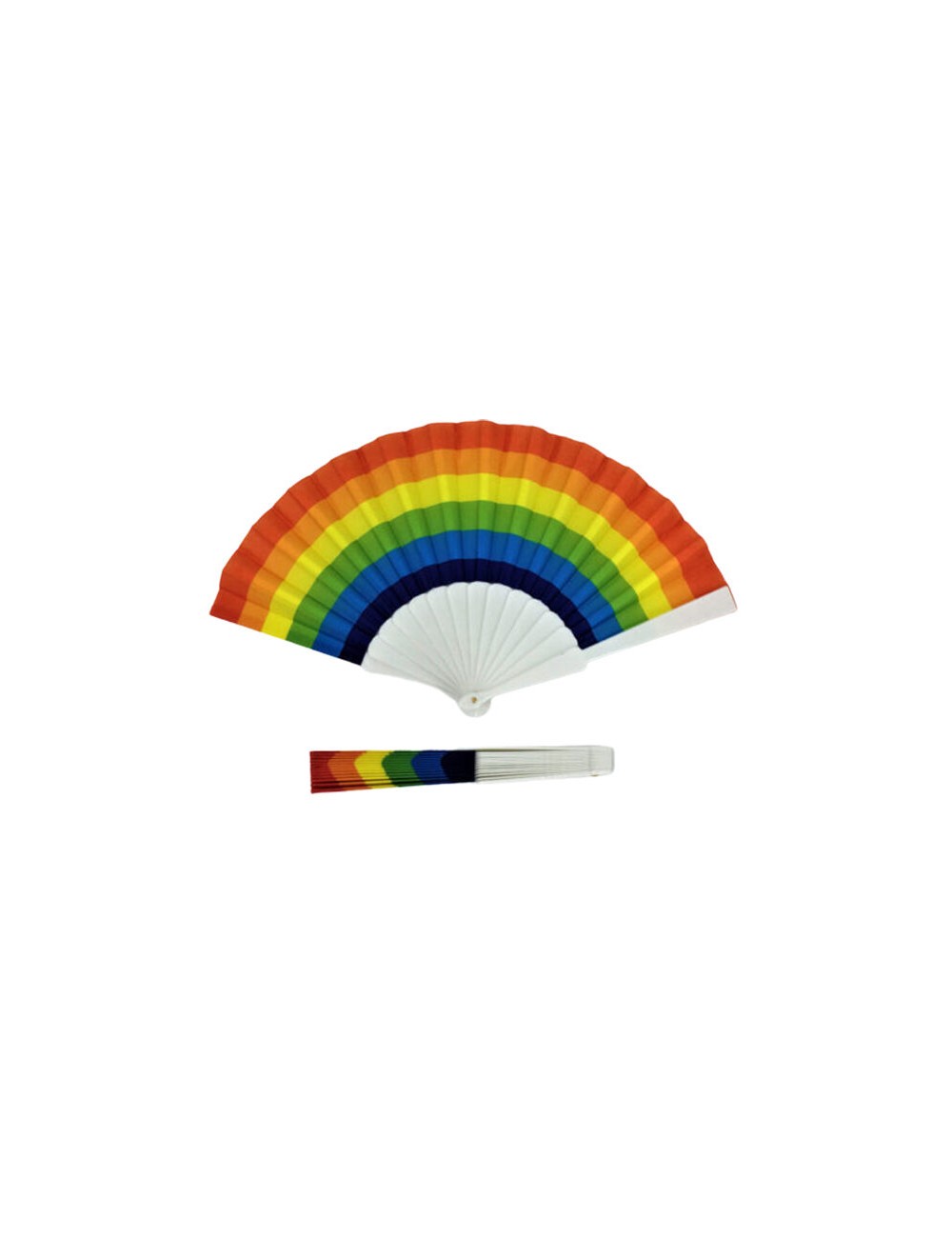 PRIDE - VENTAGLIO IN LEGNO CON BANDIERA ARCOBALENO PRIDE - VENTAGLIO IN LEGNO CON BANDIERA ARCOBALENO
