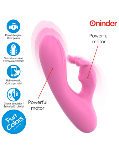 ONINDER CUTE - VIBRATORE CONIGLIETTO D'AMORE PER PUNTO G E CLITORIDE - APP GRATUITA IN TUTTO IL MONDO