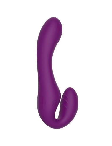 XOCOON - VIBRATORE 2 IN 1 STRAPLESS STRAP-ON CON TELECOMANDO VIOLA