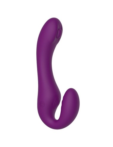XOCOON - VIBRATORE 2 IN 1 STRAPLESS STRAP-ON CON TELECOMANDO VIOLA