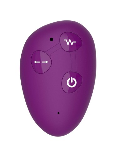 XOCOON - VIBRATORE 2 IN 1 STRAPLESS STRAP-ON CON TELECOMANDO VIOLA